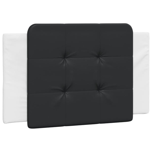 vidaXL Cadre de lit LED sans matelas "Zadar" Blanc et noir 90x200 cm
