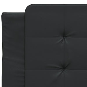 Bettgestell mit LED Schwarz 100x200 cm