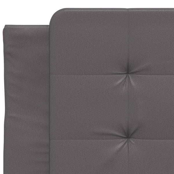 vidaXL Cadre de lit avec LED sans matelas "Zadar" Gris 100x200 cm