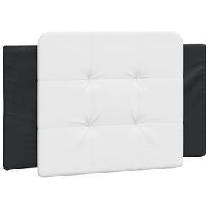 vidaXL Cadre de lit avec LED sans matelas "Zadar" Noir et blanc 100x200 cm