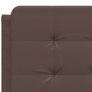 Bettgestell mit LED Braun 120x200 cm