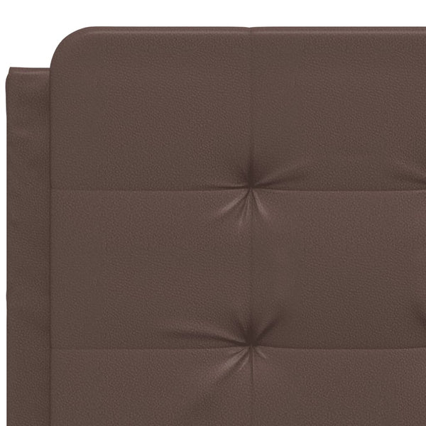 Bettgestell mit LED Braun 120x200 cm