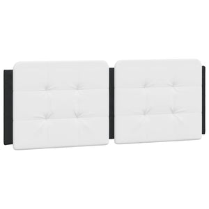 vidaXL Cadre de lit avec LED sans matelas "Zadar" Noir et blanc 120x200 cm
