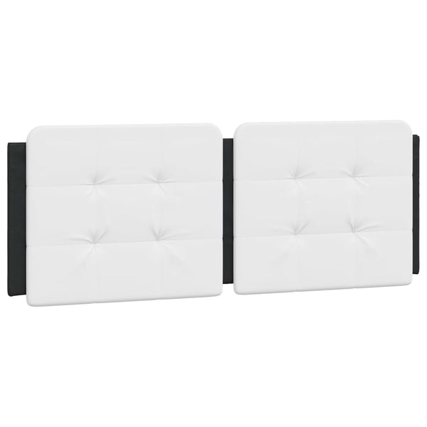 vidaXL Cadre de lit avec LED sans matelas "Zadar" Noir et blanc 120x200 cm