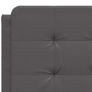 Bettgestell Grau 140x190 cm mit LED