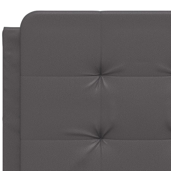 Bettgestell Grau 140x190 cm mit LED