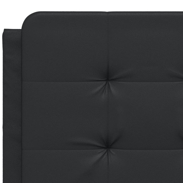Bettgestell Zadar mit LED Schwarz 140x200 cm
