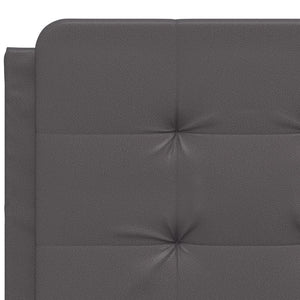 Bettgestell mit LED Grau 140x200 cm