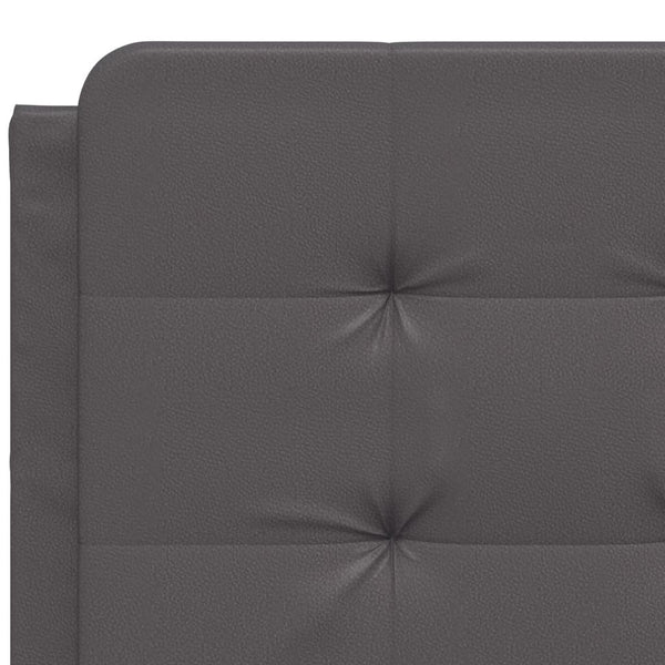 Bettgestell mit LED Grau 140x200 cm