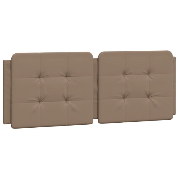 Cadre de lit vidaXL avec LED sans matelas "Zadar" marron cappuccino 140x200 cm