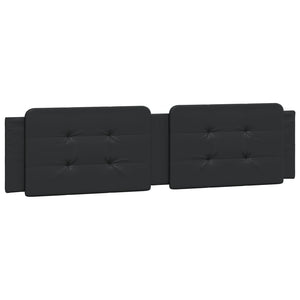 Bettgestell mit LED Schwarz 160x200 cm