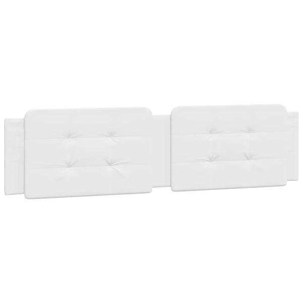 vidaXL Cadre de lit avec LED sans matelas "Zadar" Blanc 160x200 cm