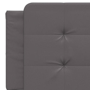 Bettgestell mit LED Grau 160x200 cm