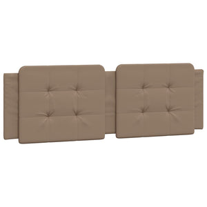 vidaXL Cadre de lit avec LED sans matelas "Zadar" marron cappuccino 160x200 cm