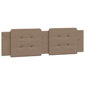 vidaXL Cadre de lit LED sans matelas "Zadar" marron cappuccino 180x200 cm