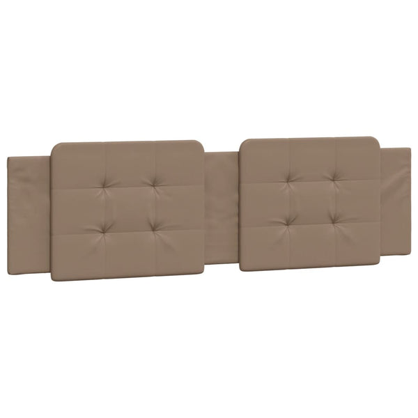 vidaXL Cadre de lit LED sans matelas "Zadar" marron cappuccino 180x200 cm