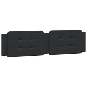 vidaXL Cadre de lit LED sans matelas « Zadar » noir 200x200 cm