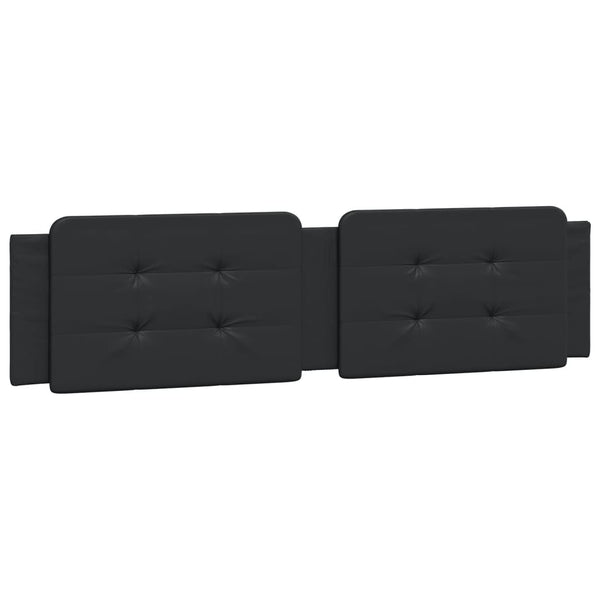vidaXL Cadre de lit LED sans matelas « Zadar » noir 200x200 cm