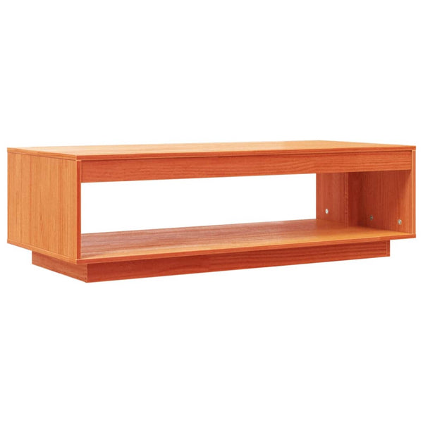 Wachsbrauner Couchtisch aus Kiefer Massivholz