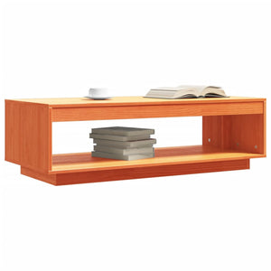 Wachsbrauner Couchtisch aus Kiefer Massivholz