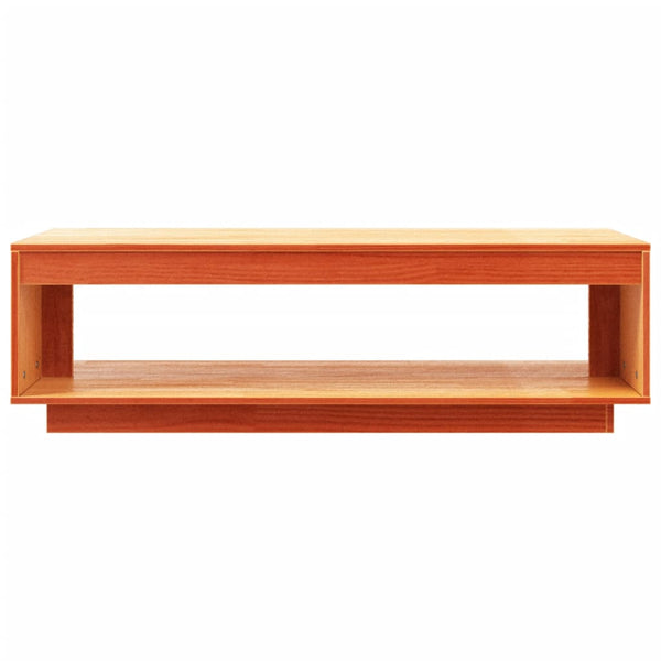 Wachsbrauner Couchtisch aus Kiefer Massivholz
