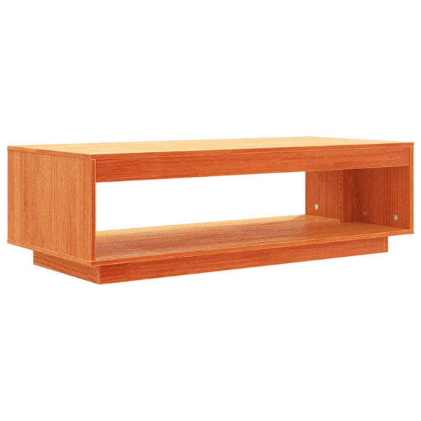 Wachsbrauner Couchtisch aus Kiefer Massivholz