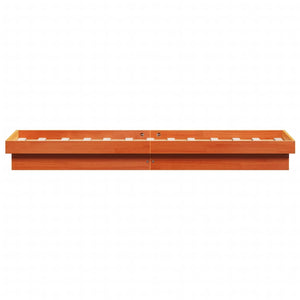 Massivholzbett Kiefer mit LED 100x200 cm