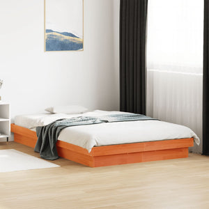 Massivholzbett Kiefer 140x200 cm mit LED