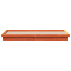 Massivholzbett Kiefer mit LED 200x200 cm