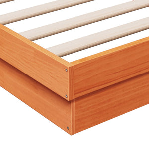 Massivholzbett Kiefer mit LED 90x190 cm