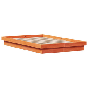 Massivholzbett 140x190 cm mit LED-Beleuchtung