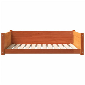 Hundebett Kiefer Massivholz Wachsbraun