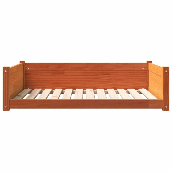 Hundebett Kiefer Massivholz Wachsbraun