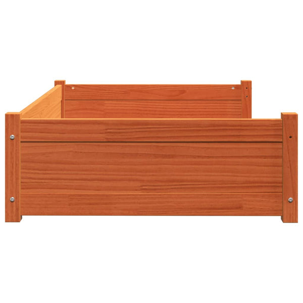 Hundebett Kiefer Massivholz Wachsbraun