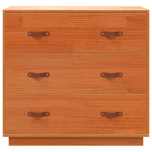Sideboard Wachsbraun 80x40x75 cm Kiefer Massivholz