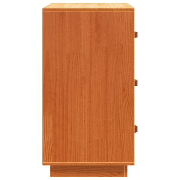 Sideboard Wachsbraun 80x40x75 cm Kiefer Massivholz