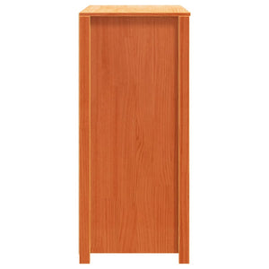Beistellschrank Kiefer Massivholz Wachsbraun 100x40x90 cm