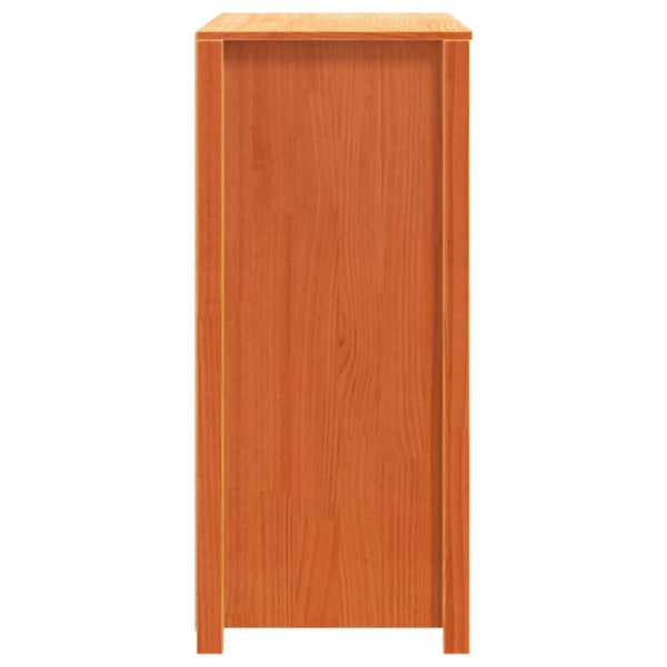 Beistellschrank Kiefer Massivholz Wachsbraun 100x40x90 cm