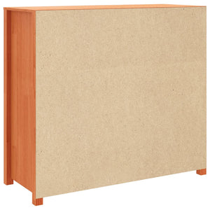 Beistellschrank Kiefer Massivholz Wachsbraun 100x40x90 cm