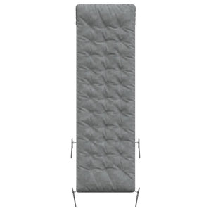 Sonnenliegen Auflage Grau Wildleder-Optik 160x50 cm