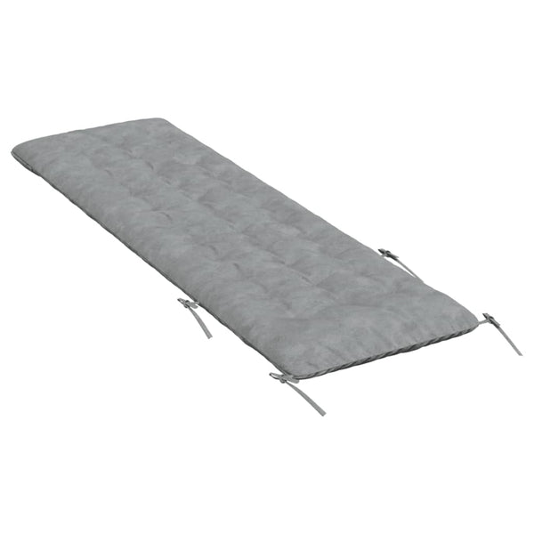 Sonnenliegen Auflage Grau Wildleder-Optik 160x50 cm