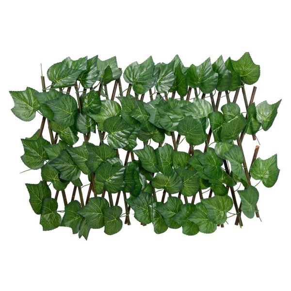 vidaXL Treillis avec feuilles de vigne artificielles 5 pcs Extensible 180x20cm