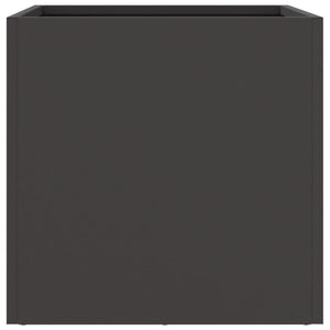 Schwarze Pflanzkübel 2er Set Stahl 32x30x29cm