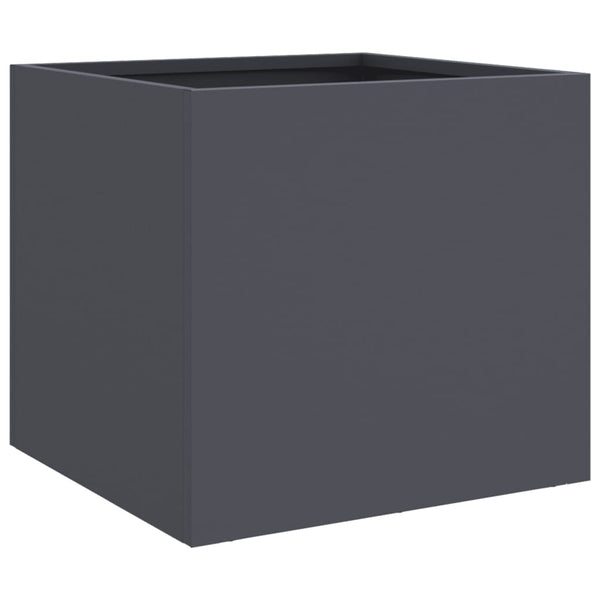 Pflanzkübel 2er Set Anthrazit Stahl 32x30x29cm