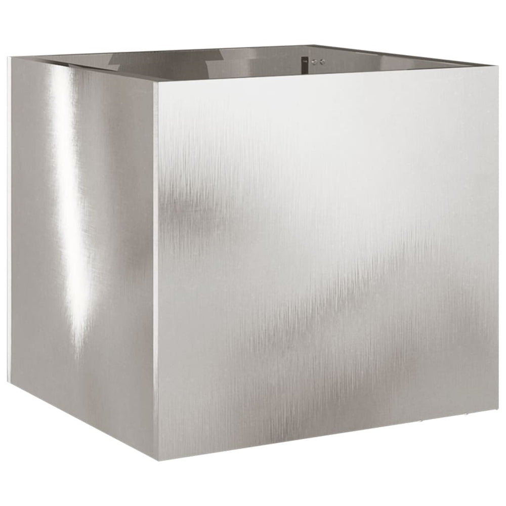 Edelstahl Pflanzkübel Silber 32x30x29 cm