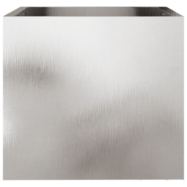Edelstahl Pflanzkübel Silber 32x30x29 cm