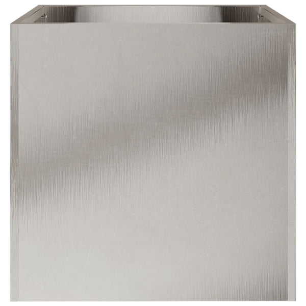 Edelstahl Pflanzkübel Silber 32x30x29 cm