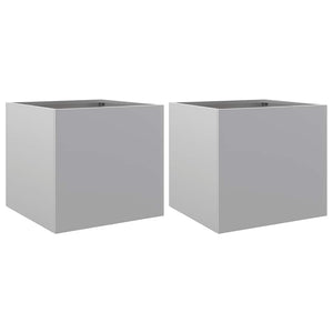 Pflanzkübel Set, Silber, 32x30x29cm