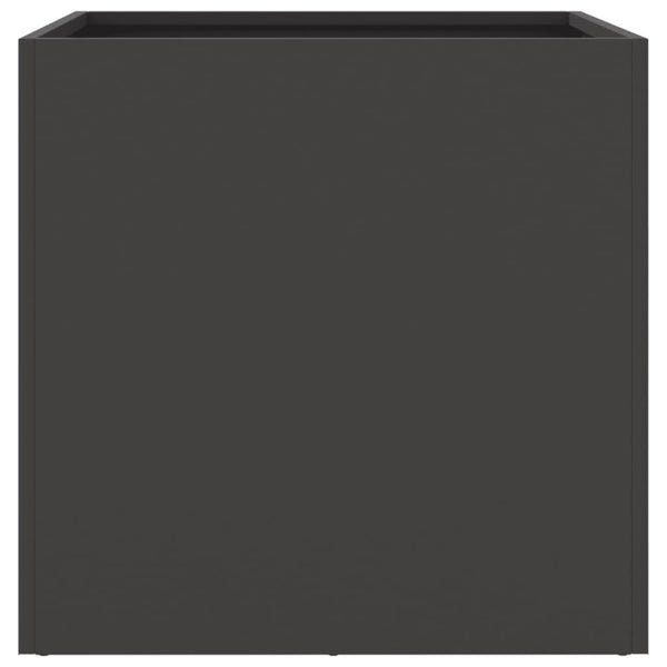 Pflanzkübel Set, Stahl, 42x40x39cm, Schwarz, 2 Stk.