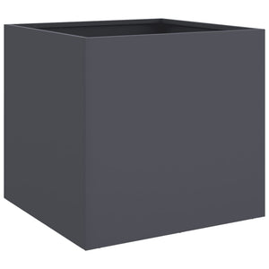 Anthrazit Pflanzkübel 2er Set, 42cm Stahl